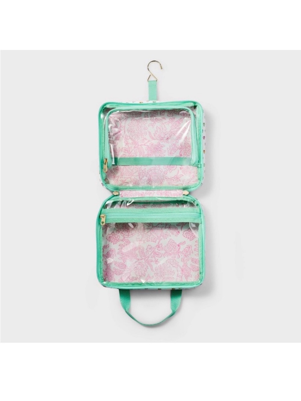 Roller Rabbit x Target Disco Hearts Wave Hanging Toiletry Bag NWT - Picture 2 of 8